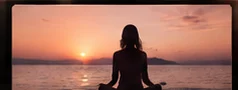 Meditación frente al mar
